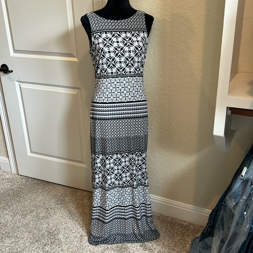 Tommy Bahama black and white maxi
